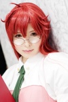 asami_uki blouse cosplay glasses looking_over_glasses pink_eyes red_hair tengen_toppa_gurren-lagann tie yoko_ritona rating:Safe score:1 user:pixymisa