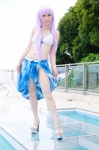 bikini cleavage cosplay crystal_crown feena_fam_earthlight kamui_arisa pool purple_hair side-tie_bikini skirt swimsuit yoake_mae_yori_ruri_iro_na rating:Safe score:0 user:nil!