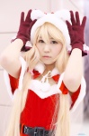 blonde_hair cosplay dress gloves sakura_(vi) santa_costume tagme_character tagme_series twintails rating:Safe score:0 user:nil!