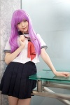 cosplay gintama glasses namada purple_hair sailor_uniform sarutobi_ayame school_uniform rating:Safe score:0 user:darkgray