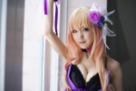 cleavage cosplay dress macross macross_frontier multi-colored_hair rika sheryl_nome rating:Safe score:0 user:nil!