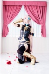 boots cosplay headset ibara kunoichi megurine_luka pink_hair sleeveless thighhighs vocaloid rating:Safe score:2 user:pixymisa