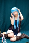 blue_hair boots cosplay hairband ibara kannagi nagi pleated_skirt skirt tank_top wand rating:Safe score:1 user:nil!