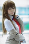 blouse cardigan cosplay makise_kurisu satori steins;gate tie rating:Safe score:1 user:pixymisa