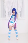 choker cosplay detached_sleeves dress enako enaplus leggings multi-colored_hair panty_&_stocking_with_garterbelt stocking_(psg) rating:Safe score:0 user:nil!