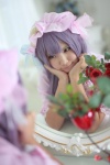 capelet cosplay dress enako hat mirror patchouli_knowledge purple_hair touhou rating:Safe score:0 user:nil!