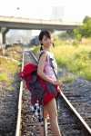 backpack camisole denim koike_rina shorts tank_top twin_braids ys_web_377 rating:Safe score:0 user:nil!