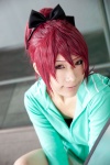 cosplay hairbow puella_magi_madoka_magica red_hair sakura_kyouko shorts skizaki sweatshirt rating:Safe score:1 user:pixymisa