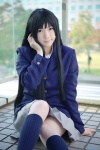 akiyama_mio blazer blouse cosplay gingamu kneesocks k-on! pleated_skirt school_uniform skirt rating:Safe score:1 user:nil!