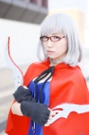 cape corset cosplay fingerless_gloves glasses knives rurubu silver_hair tagme_character tagme_series rating:Safe score:0 user:nil!