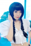 blouse cosplay miniskirt okino_mayoko pleated_skirt reiju skirt twin_braids zone-00 rating:Safe score:0 user:pixymisa