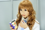 blonde_hair cosplay kareshi_kanojo_no_jijou school_uniform shibahime_tsubasa snacks tie zero_inch rating:Safe score:0 user:nil!