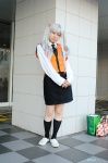 cosplay hoshino_ruri kneehighs martian_successor_nadesico nanahara_mai silver_hair twintails uniform rating:Safe score:0 user:nil!