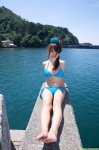 bikini cleavage dgc_0796 nishida_mai ocean ponytail side-tie_bikini swimsuit rating:Safe score:2 user:nil!