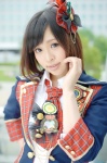 akb48 blouse cosplay endou_sora hairbow jacket maeda_atsuko_(cosplay) vest rating:Safe score:0 user:nil!