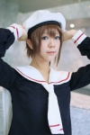 beret cardcaptor_sakura cosplay kinomoto_sakura kousaka_yun sailor_uniform school_uniform tie rating:Safe score:1 user:nil!
