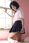 bed blouse costume dgc_0748 loose_socks pleated_skirt school_uniform skirt socks yoshikawa_konomi rating:Safe score:0 user:nil!
