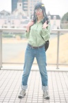 backpack blouse cosplay glasses headband jeans makise_anji makishima_saori ore_no_imouto_ga_konna_ni_kawaii_wake_ga_nai silver_hair rating:Safe score:2 user:nil!