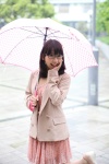 dress emi glasses jacket pantyhose rain sheer_legwear umbrella rating:Safe score:0 user:pixymisa