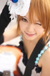 cosplay dress guitar hairbow hirasawa_yui kipi k-on! rating:Safe score:3 user:nil!