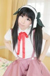 alice_mixs bakemonogatari blouse cosplay hachikuji_mayoi hairband hairbows jumper kamui_arisa school_uniform twintails rating:Safe score:0 user:nil!