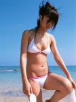 beach bikini cleavage kudo_risa ocean smile_and_sexy swimsuit wanibooks_20 rating:Safe score:1 user:nil!