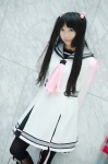 boots cosplay dress oikawa_ayane oretachi_ni_tsubasa_wa_nai pantyhose sailor_uniform school_uniform twintails watarai_asuka rating:Safe score:1 user:nil!