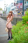 black_legwear dress handbag pantyhose tsugihagi_mishin rating:Safe score:0 user:pixymisa
