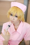 blonde_hair cosplay keishi nurse nurse_cap nurse_uniform panty_(psg) panty_&_stocking_with_garterbelt syringe rating:Safe score:0 user:pixymisa