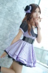 akb48 cosplay dress fedora hizuki_yuuki itano_tomomi_(cosplay) pantyhose socks rating:Safe score:2 user:nil!