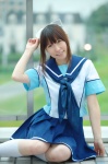 chippi cosplay hairbow kneehighs love_plus scarf school_uniform skirt takane_manaka rating:Safe score:0 user:pixymisa