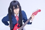 blazer blouse cosplay guitar k-on! maika nakano_azusa pleated_skirt ribbon_tie skirt twintails rating:Safe score:0 user:pixymisa