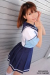 anegasaki_nene cosplay higurashi_rin love_plus pleated_skirt sailor_uniform scarf school_uniform skirt socks rating:Safe score:0 user:pixymisa