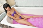 akemi_homura bathroom bathtub bikini cosplay hairband mahoshoujo_necoco☆magika necoco puella_magi_madoka_magica side-tie_bikini swimsuit twin_braids wet rating:Safe score:3 user:nil!