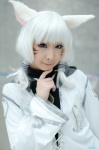 animal_ears cosplay final_fantasy final_fantasy_xiv hoodie miiko miqo'te turtleneck white_hair rating:Safe score:0 user:nil!