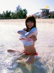 beach bikini hello ocean see-through shirt_lift side-tie_bikini sugimoto_yumi swimsuit tshirt wet rating:Safe score:0 user:nil!
