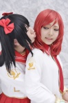 asae_ayato cosplay hairbows love_live!_school_idol_project nishikino_maki pleated_skirt red_hair sailor_uniform school_uniform skirt twintails yaya yazawa_niko rating:Safe score:5 user:nil!