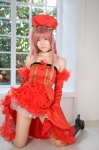 another_blood boots cosplay cuffs demonbane dress lace pink_hair rou ruffles rating:Safe score:1 user:nil!