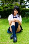 blouse bookbag kneesocks pleated_skirt sato_sakura school_uniform skirt rating:Safe score:2 user:nil!