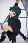 cosplay dress fuyu_tsugu green_eyes green_hair high_heels one_punch_man tatsumaki rating:Safe score:1 user:hermit-purple