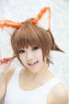 animal_ears cat_ears cosplay miyafuji_yoshika strike_witches swimsuit utateika-na rating:Safe score:0 user:pixymisa