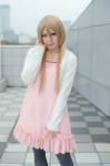 blonde_hair cardigan cosplay dress kazuha pantyhose tagme_character tagme_series rating:Safe score:0 user:nil!
