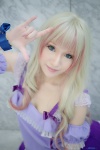 armband cosplay dress macross macross_frontier microphone multi-colored_hair sheryl_nome wakame rating:Safe score:3 user:nil!