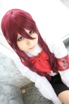 armband cosplay kaminariko kirijou_mitsuru megami_tensei persona persona_3 red_hair school_uniform rating:Safe score:0 user:nil!