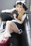 blonde_hair blouse cosplay kirisame_marisa shizuku skirt socks touhou vest witch_hat rating:Safe score:9 user:nil!