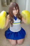 asahina_mikuru cheerleader_uniform cosplay kneesocks nana_(iv) pleated_skirt pom_poms skirt suzumiya_haruhi_no_yuuutsu tank_top rating:Safe score:1 user:nil!