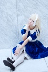 alice_(devil_summoner) asakura_irori blonde_hair cosplay devil_summoner dress thighhighs rating:Safe score:3 user:DarkSSA