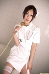 apron bathroom bathtub costume dgc_0834 dress nurse nurse_cap stethoscope tatsumi_natsuko thighhighs waitress waitress_uniform wet zettai_ryouiki rating:Safe score:1 user:nil!