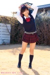 blouse costume kizuki_jui kneesocks pleated_skirt school_uniform skirt sweater_vest rating:Safe score:1 user:nil!