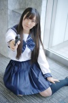 cosplay gun kneesocks lun original pleated_skirt sailor_uniform school_uniform skirt rating:Safe score:0 user:nil!